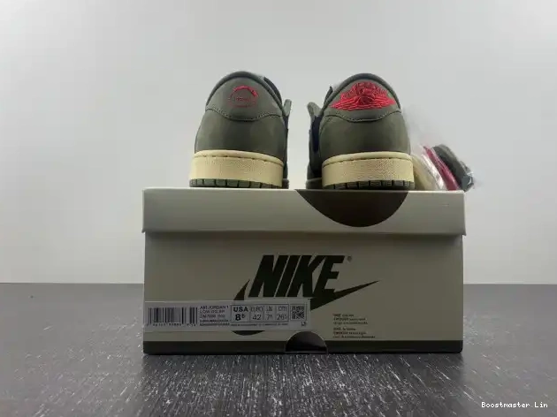 Bmlin shoes DM7866-002 X SP OG JORDAN OLIVE' TRAVIS SCOTT AIR 1 'BLACK LOW 0514